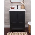 Hanleigh 24 in. Vanity with Shaker Doors in Dark Horse